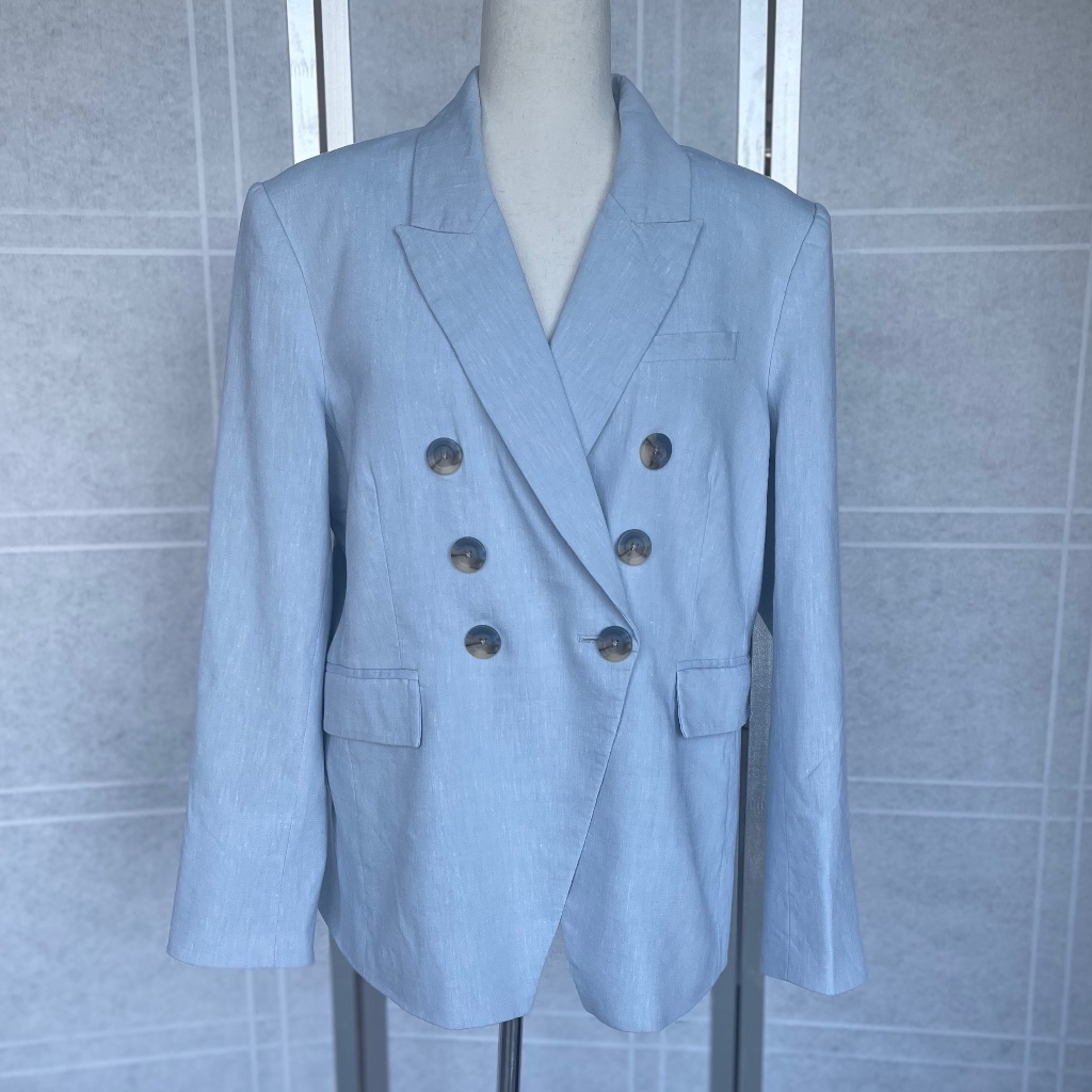 Nwot Veronica Beard Heathered Vapor Lonny Dickey Jacket Sz 16